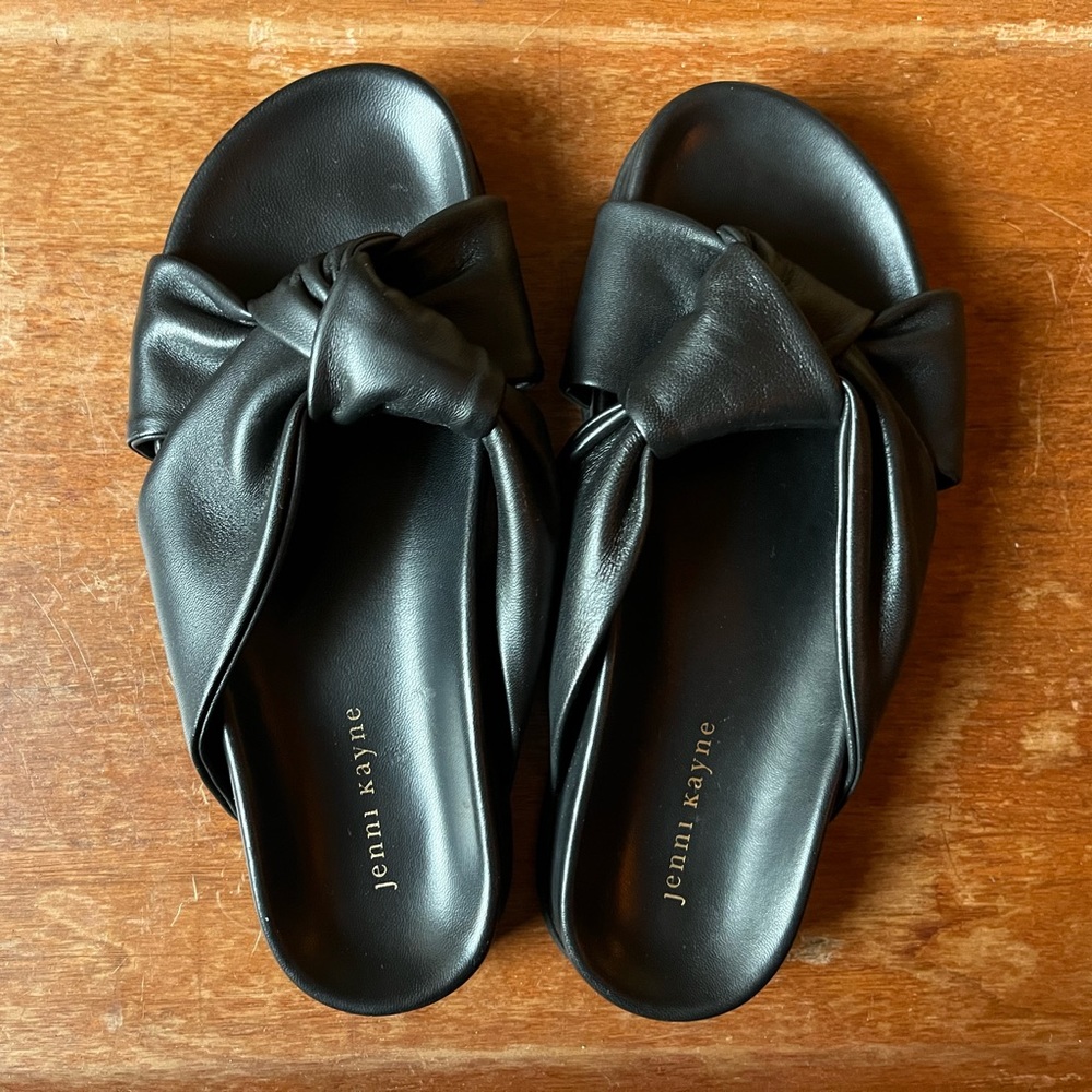 Jenny Kayne Leather Knot Sandal size 40